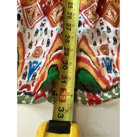 Zara Womens Embroidered mini Dress Sz L Lined Boho Hippie - Picture 11 of 11